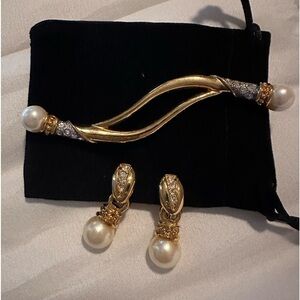 Bundle Vintage Avon earrings and brooch